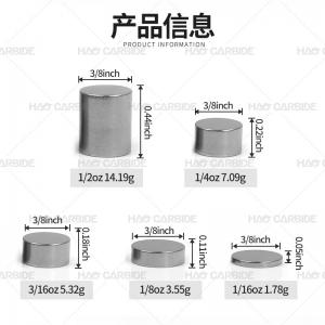 松木车配重小圆柱钨基高比重合金